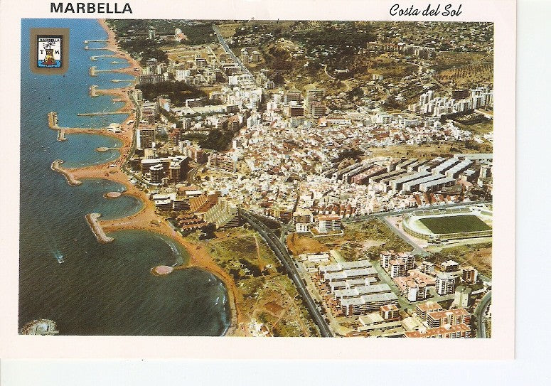 Postal 020169 : Vista aerea de la Costa del Sol - Malaga