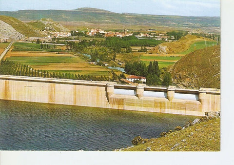 Postal 020225 : Panoramica desde el pantano. Aguilar de Campoo - Palencia