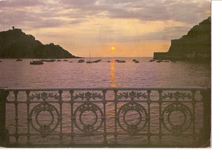 Postal 020448 : Atardecer San Sebastian - Donostia