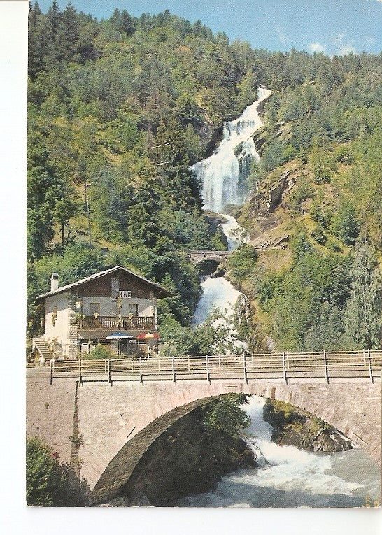 Postal 020513 : La cascata di Lenteney - Suisse