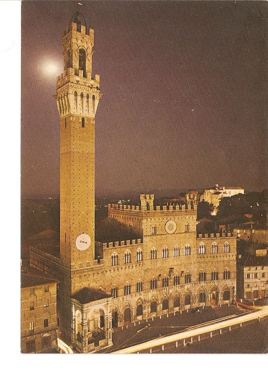 Postal 020555 : Palais public - nocturne (Siena)