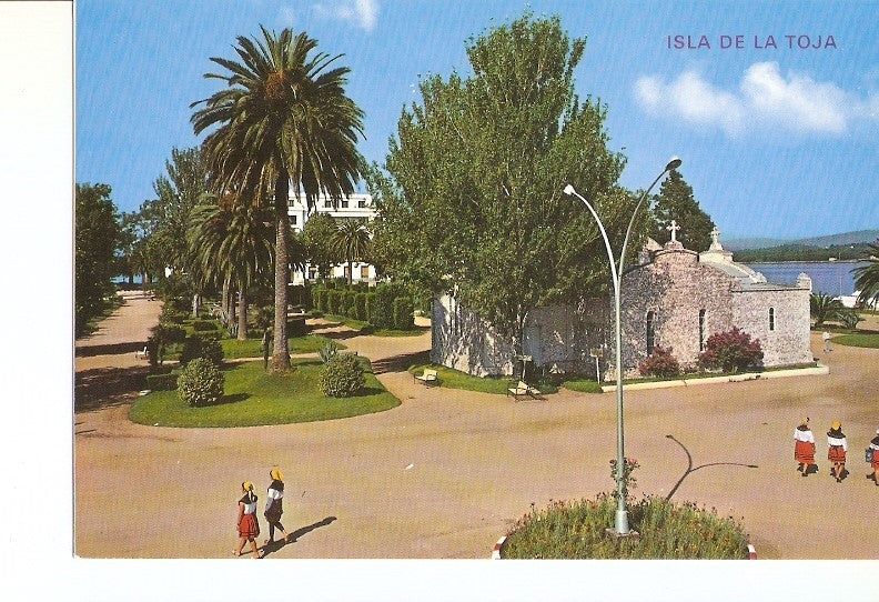 Postal 020673 : Capilla y Jardines, Isla de la Toja