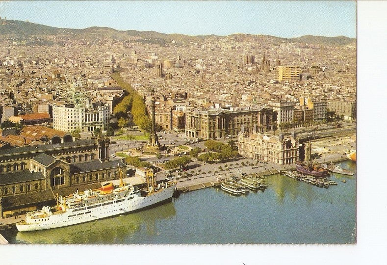 Postal 020698 : Vista desde el mar - Barcelona
