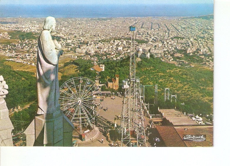 Postal 020701 : Vista general desde el Tibidabo - Barcelona