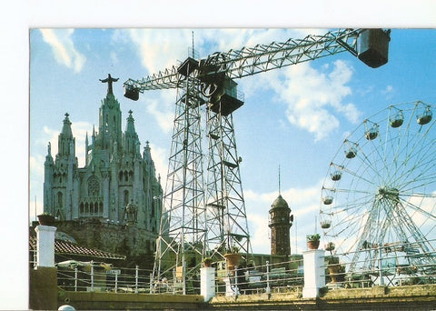 Postal 020706 : Basilica y parque de atracciones - Barcelona