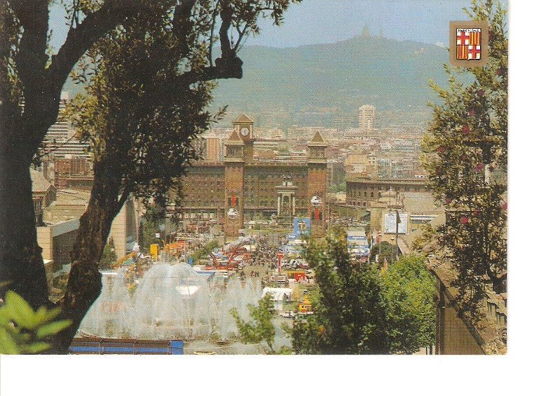 Postal 020710 : Font Lluminosa de Buïgas dins del recinte de les Fires - barcelona