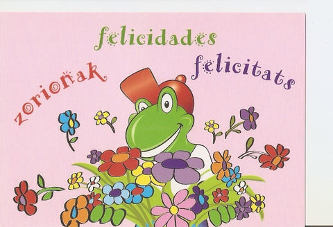 Postal 020721 : Tarjeta felicidades