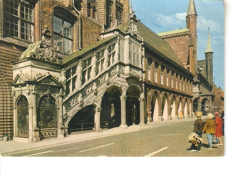 Postal 020749 : Handsestadt Lübeck - Rathaustreppe