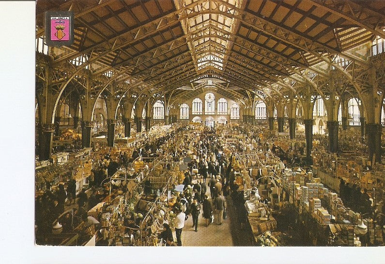 Postal 020795 : Interior Mercado central - Valencia