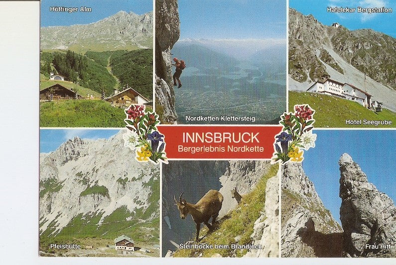 Postal 020828 : Innsbruck Bergerlebnis Nordkette