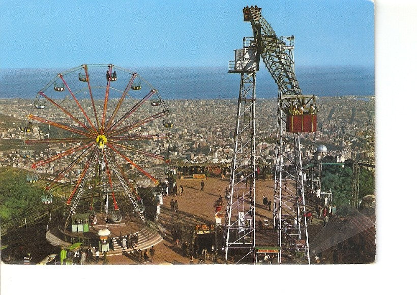 Postal 020889 : Vista general del Tibidabo - Barcelona