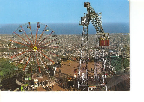 Postal 020889 : Vista general del Tibidabo - Barcelona