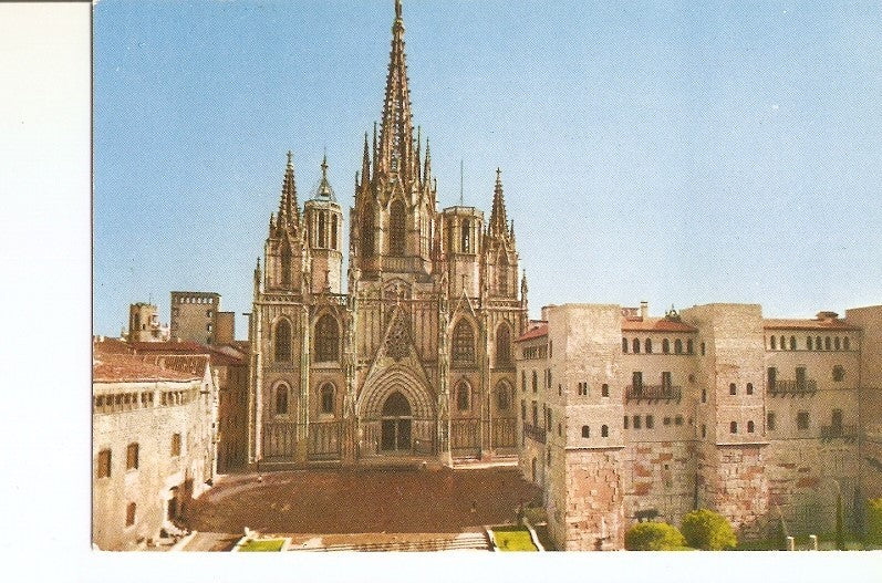 Postal 020890 : Iglesia Catedral - Barcelona