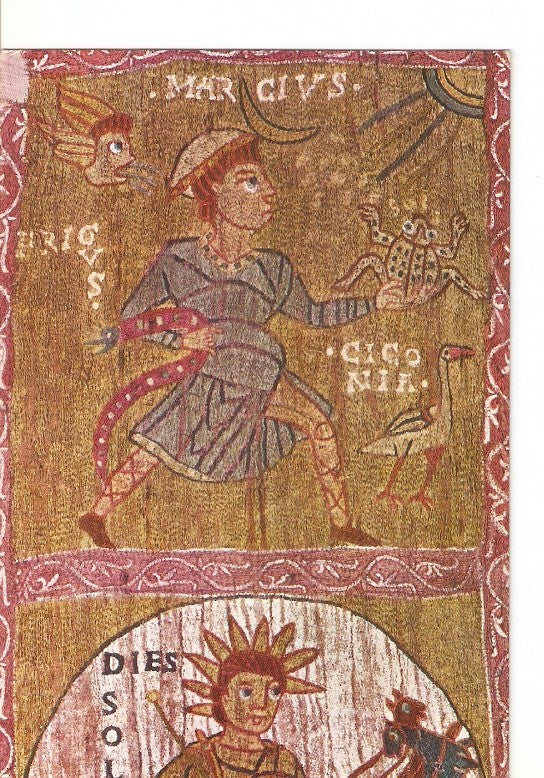 Postal 020965 : Tapiz representacion del mes de marzo - Gerona