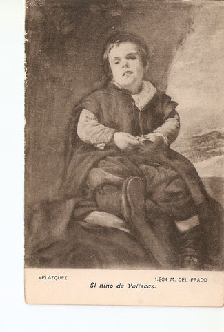 Postal 020981 : El niño de Vallecas, Velazquez. Museo del Prado