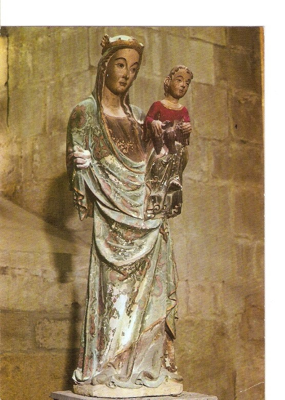 Postal 021018 : Virgen del Coro, Monasterio de Santa Maria de Vallbona