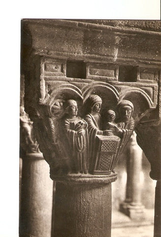 Postal 021023 : Clautro Capitel, Monasterio de S. Maria de lEstany