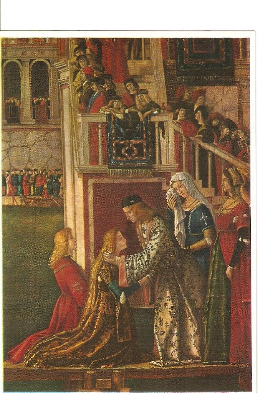 Postal 021055 : Meeting between St. Ursula and Ereo, Vittore Carpaccio