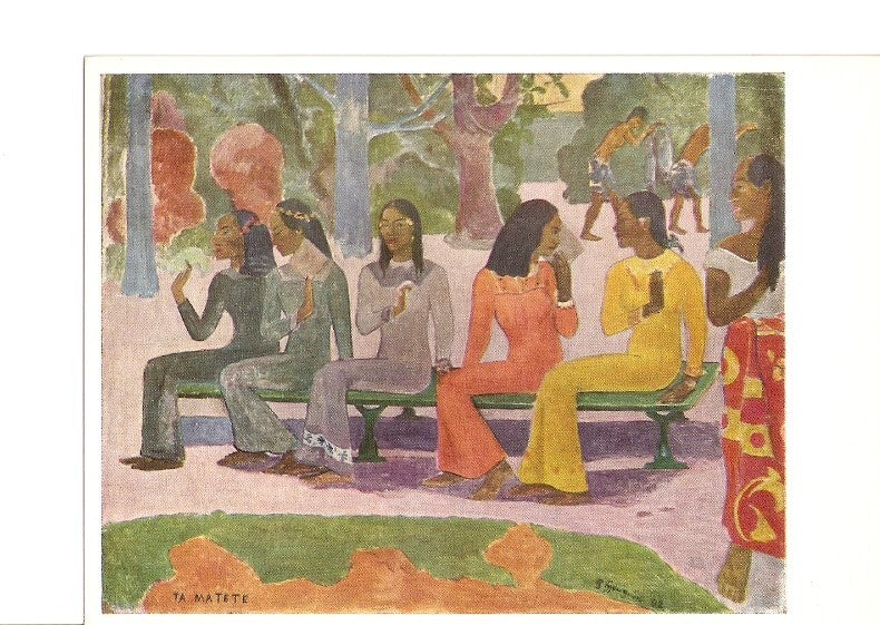 Postal 021080 : The Market, Paul Gauguin