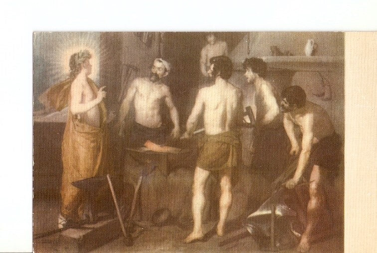 Postal 021133 : La fragua de Vulcano (Velaquez)