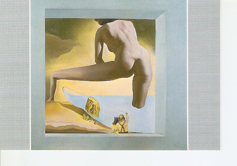 Postal 021137 : Dali levantando la piel del mar Mediterraneo