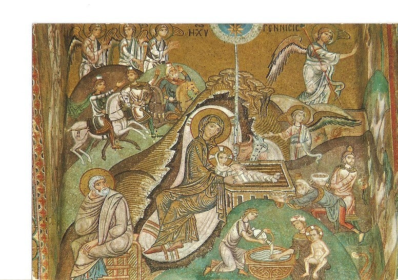 Postal 021215 : The Nativity Capella Palatina - Palermo