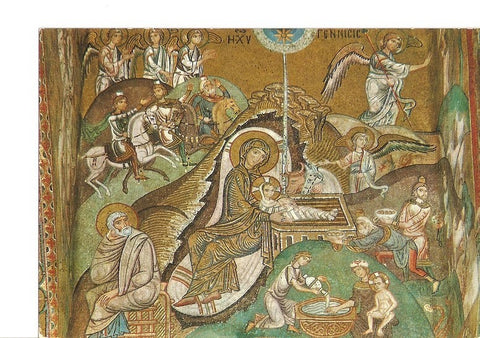 Postal 021215 : The Nativity Capella Palatina - Palermo