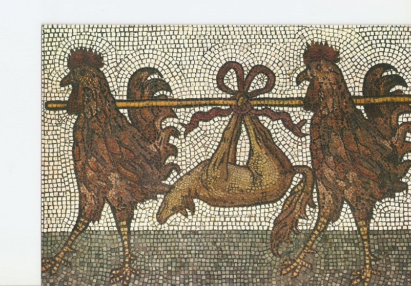Postal 021218 : Basilica di S. Marco. Two cocks carrying a fox on a stick
