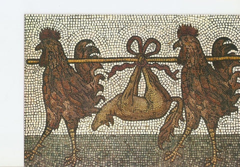 Postal 021218 : Basilica di S. Marco. Two cocks carrying a fox on a stick