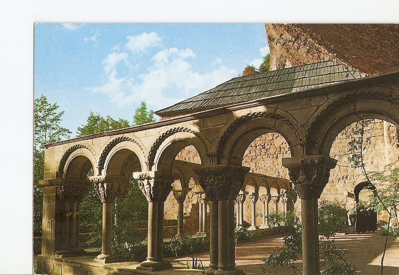 Postal 021309 : San Juan de la Peña - Huesca. Claustro romanico