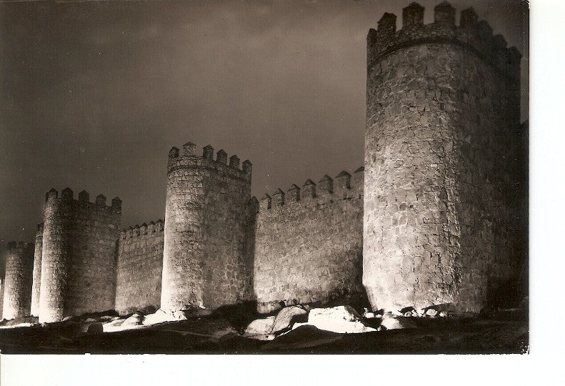 Postal 021322 : Murallas, Nocturna - Avila