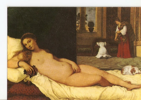 Postal 021345 : Venus couchee, Tiziano Vecellio