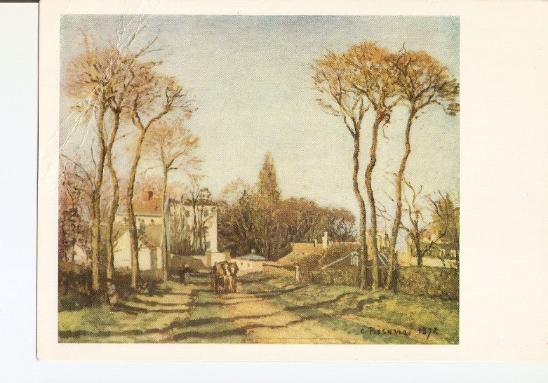 Postal 021350 : The village, Pissarro