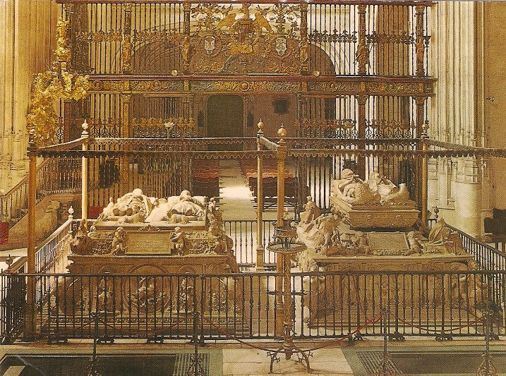 Postal 021353 : Capilla Real - Granada. Tumba de los Reyes Catolicos y de Doña Juana y Don Felipe el Hermoso