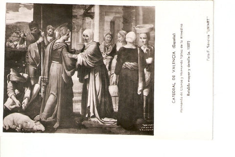Postal 021375 : Retablo mayor y detalle (a, 1507)