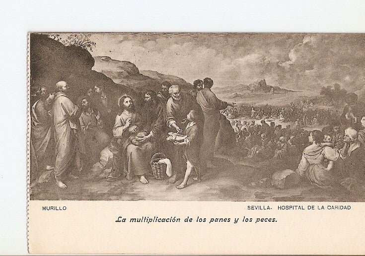 Postal 021380 : La multiplicacion de los panes y los peces