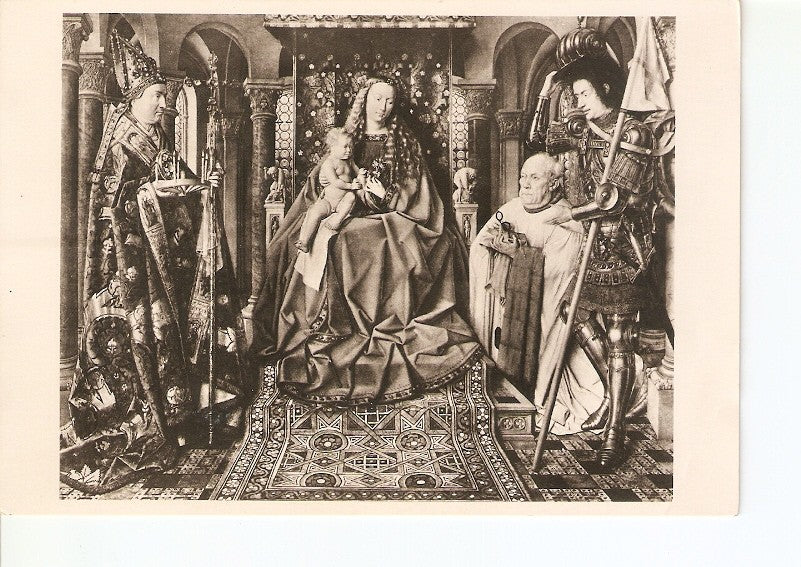 Postal 021390 : The Virgin with Canon Van der Paele