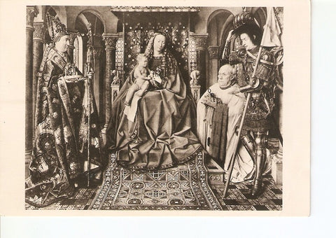Postal 021390 : The Virgin with Canon Van der Paele