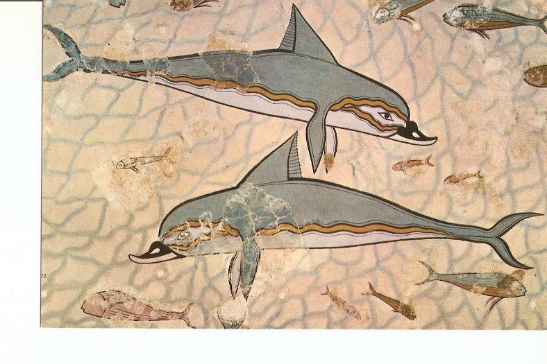 Postal 021394 : los delfines dresco de Cnosos