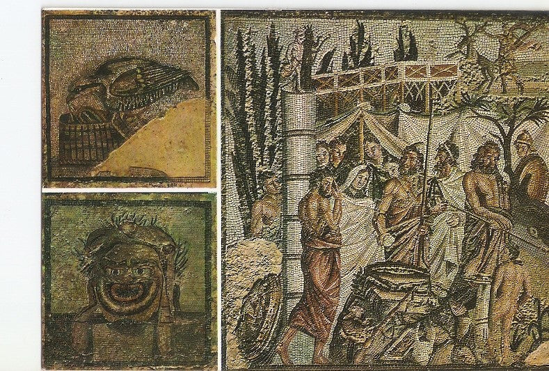 Postal 021539 : Mosaico romano del sacrificio de Ilfigenia