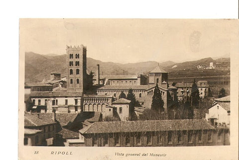 Postal 021546 : Vista general del Monestir de Ripoll