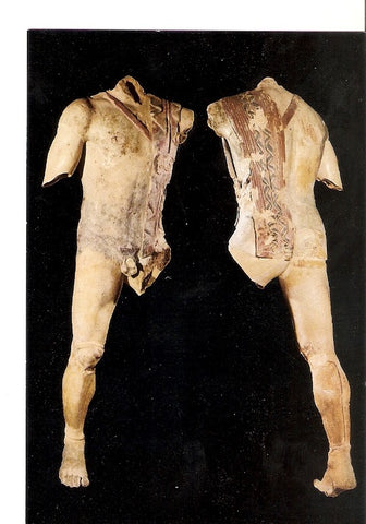 Postal 021647 : Busto de arcilla de un guerrero. Aprox 490 antes de jesucristo