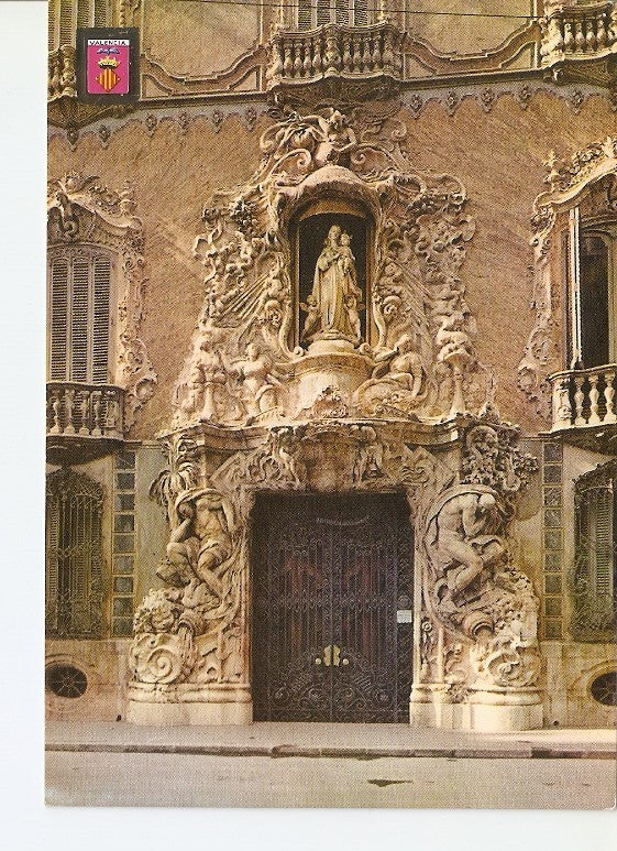 Postal 021658 : Fachada del Palacio del Marques de Dos Aguas - Valencia