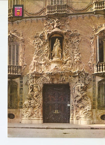 Postal 021658 : Fachada del Palacio del Marques de Dos Aguas - Valencia