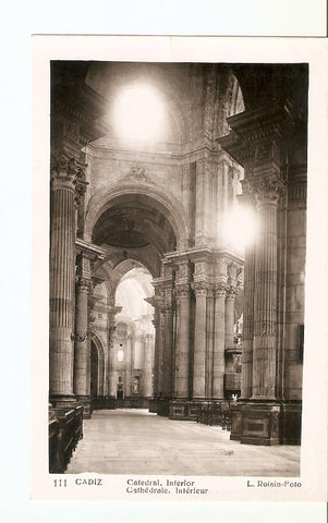 Postal 021668 : Interior de la Catedral - Cadiz