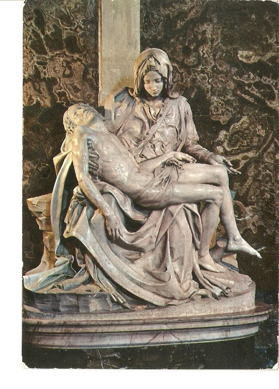 Postal 021704 : La Pieta de Michelangelo