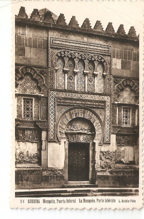 Postal 021722 : Puerta lateral, Mezquita de Cordoba
