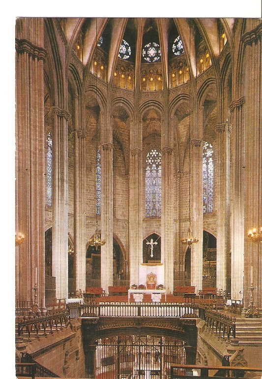 Postal 021729 : Altar Mayor de la catedral Barcelona