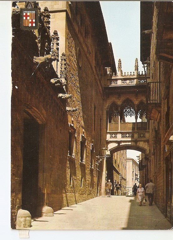 Postal 021731 : Arco gotico en la Calle del Obispo Irurita