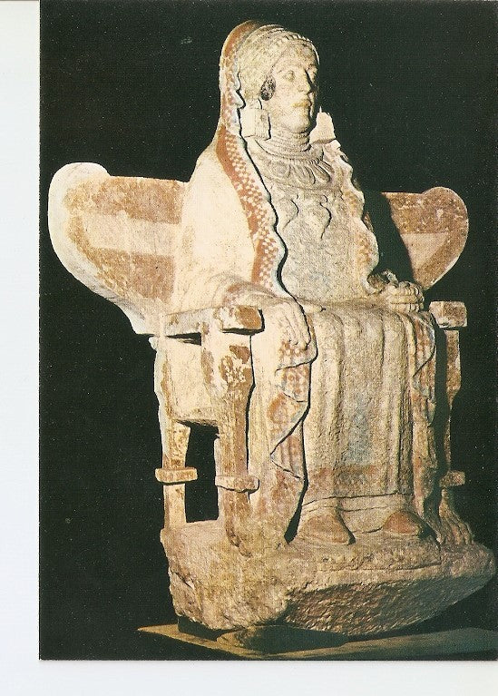 Postal 021758 : la Dama de Baza. Escultura Iberica